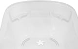 Simpahome 50L Large Clear Baby Bath Tub with Integrated Plug Hole view 5
