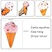 2pc Jumbo Squishies Set Rainbow Ice Cream Cone Scented Slow Rising Squeeze Squishies Toy Stress Relief Decorations Toy Great Gift for Adults and Kids, Party Birthday Toys