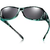 TINHAO Fit Over Sunglasses For Women Men, Polarized Fitover Sunglasses 100% UV400 Protection Wrap-around Shades
