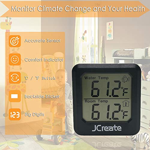 1 Capetsma+Aquarium+Thermometer+Temperature+simultaneously