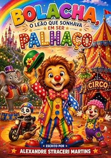 Livro BOLACHA O LEÃO QUE SONHAVA EM SER PALHAÇO