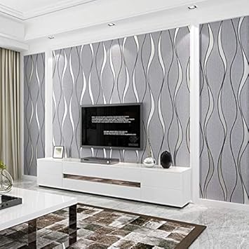 3d Modern Luxury Flocking Suede Wallpaper High Foaming Background Decor Wall Yyj582 Amazon Com