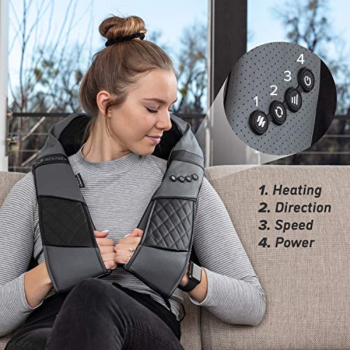 Massagers for Neck and Back with Heat - Deep Tissue 3D Kneading Pillow, Electric Shiatsu Back Neck and Shoulder Massage… - Image 2