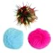 DIY 12pcs Faux Fur Pom Pom Ball for Hat, Beanie Hat Fur Ball, Attachable Pompom Ball, Colorful, 4.7inch