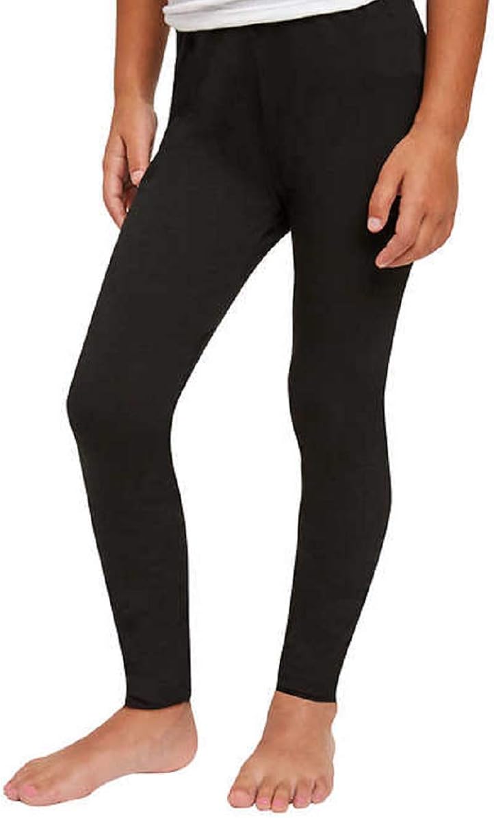Splendid Girls' Tapered Legs Elastic Waistband Solid Legging (2 Pack): Clothing