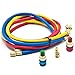 Goetland Diagnostic Manifold Gauge Kit for AC Refrigerant R12 R22 R502 HVAC, with R134a Adapter & Can Tap, 5 ft