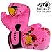 BreaDeep 6oz Kids Boxing Gloves,PU Leather Children Junior Sparring MMA Kickboxing Training Gloves,Age 3-10 Years (Pink)