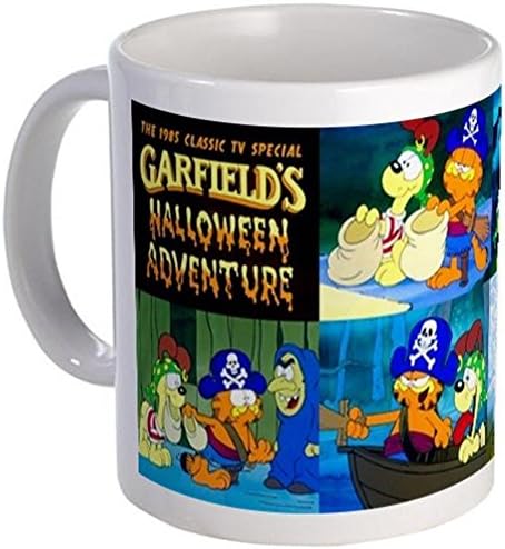 2buymore Mug Garfield's Halloween Adventure 11 OZ White Mug 100% Ceramic Coffee/Tea White Cup