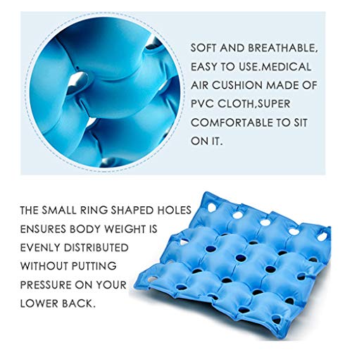 Clothful  Air Inflatable Seat Cushion Office Car Wheelchair Square Cushions with Pump - Thumbnail 2
