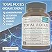 GAIA Sciences Total Focus Formula for Added Attention Boost Mood Increase Brain Memory Mental Cognitive Enhancer Anti Stress Anxiety Depression Panic Ashwagandha Ginkgo Ginseng Nerve Tonic Energizer