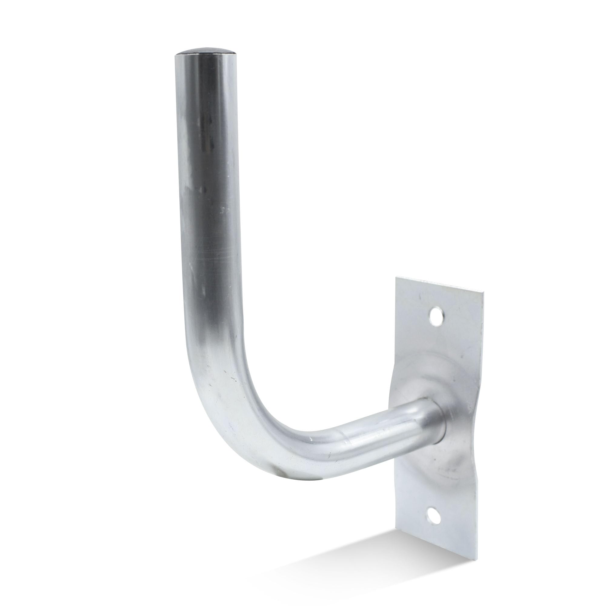 DOJA Barcelona Wall SAT Bracket Pack 1 L-shaped Wall Antenna Pole Diameter 25 mm 20 x 17 cm Steel TV Antenna Mount Parabolic Accessories for TV Wall Mount Outdoor TV Antenna in L-Shape