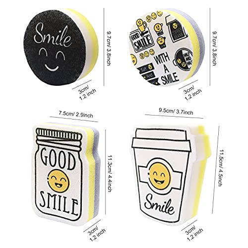 Scrub Sponge Non-Scratch Kitchen Cleaning Sponges for Dishes Reusable Heavy Duty Dishwashing Scrubbers Dual-Sided Scouring Pad, 8 Pack