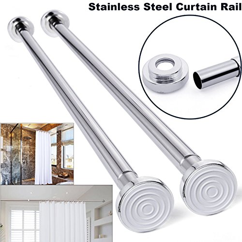 Pole Holders Ayg Telescopic Extendable Stainless Steel Curtain