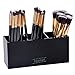 Hoomall Upgrade Acrylic Black Makeup Brush Holder Organizer 3 Slot Cosmetics Brushes Storage Solution (Black)