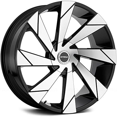 [Wheels+Tires] 20" 22" 24" 26" Balanced, Ready to Install - Strada Moto Wheel + Tire (Set of 4) fits GMC Chevy Toyota Ford Dodge Cadillac BMW Nissan Ram