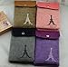 Leegoal Multipurpose Famous France Eiffel Tower Design Two separated Pouches Cell Phone Soft Fuzz and PU Leather Bag Crossbody Purse for Apple Iphone 4 4s Iphone 5 5s 5c Samsung Galaxy S4 S3 Galaxy Note 2 HTC Money Key Cards with Shoulder Strap & Magnetic Snap Buttom Closure (Grey)