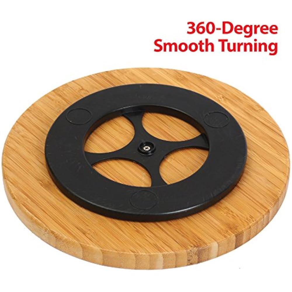  Lazy Susans Bamboo Wooden Turntable 20 Inch Diameter, 481 eBay