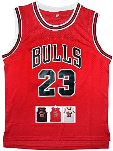 Antsport 23 Basketball Jersey,Legend Retro Athletics Red White Black Youth 8-20 Kids Boys Jersey S-XL