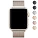 Walcase Fully Magnetic Closure Clasp Milanese Loop Stainless Steel iWatch Band for Apple Watch Series 3 Series 2 Series 1 - 38mm Gold
