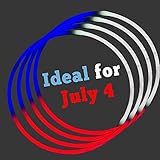 Lumistick 24 Inch Glow Stick Necklaces | Safe & Non-Toxic Light Up Premium Super Bright Glowstick | Perfect for 4th of July Independence Celebration - Tri-Color Red, White & Blue (50 Glowsticks)