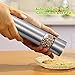 LINGSTAR Brushed Stainless Steel Electric Pepper Grinder Mill(Flat) 1 PC