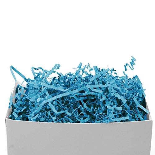 Ocean Blue Crinkle Paper Shred for gift box filler or kraft , Crinkle