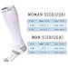 Compression Socks (1 Pair) for Men &Women, Medical Grade,Leg Support and Relief Calf Pain,Prevent Swelling, Best For Athletic Sports, Nurses ,Traffic police& Maternity Pregnancy. (L/XL, white)