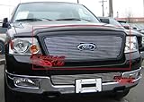 APS F65727A Polished Aluminum Billet Grille Bolt Over for select Ford F-150 Models