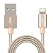 HAME [Apple MFI Certified] Lightning Connector to USB3.0 Quick Charging Cable and Data Transfer Sync Cable for iPhone/Ipad/iPod 3FT/0.9M(Champagne Gold)
