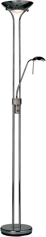 National Lighting Mother and Child Uplighter Floor Lamp with Reading Light