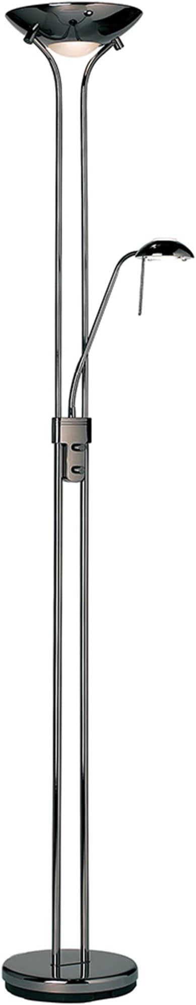 National Lighting Mother and Child Uplighter Floor Lamp with Reading Light