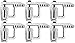 JQuad FCSD Fits Ford Super Duty Truck Cap Topper Mounting Clamp (6 Pack)