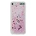 iPod Touch 6 Case,iPod Touch 5 Case, Ranyi [Liquid Glitter Quicksand Series] Soft Transparent TPU Flowing Floating Liquid Bling Sparkling Case for Apple iPod Touch 5 6th Generation (Pink)