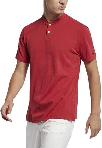 collarless nike polo