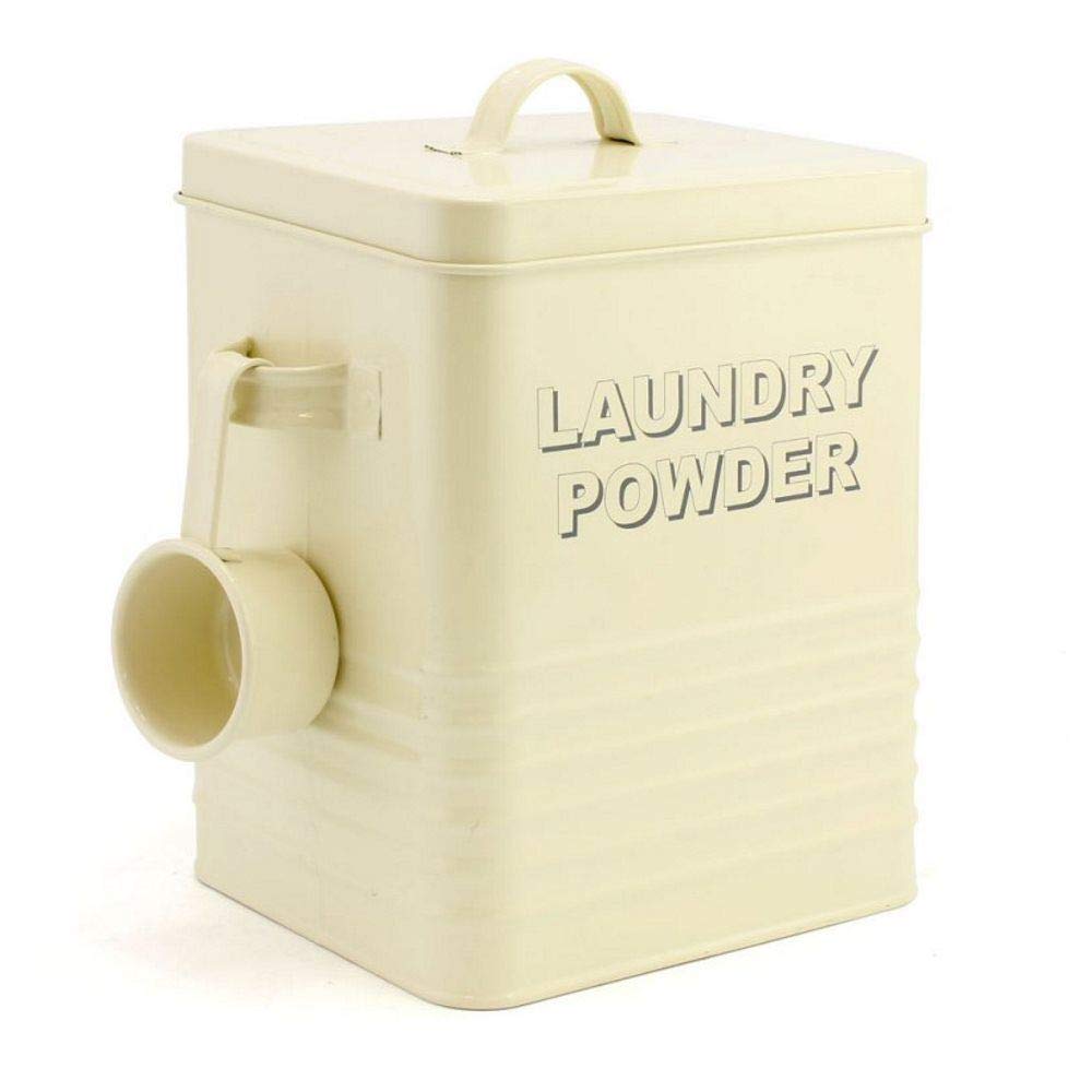 Lesser and Pavey 23 cm Home Sweet Home Laundry Powder Box, Cream