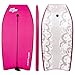 Goplus 41 inch Super Bodyboard Body Board EPS Core, IXPE Deck, HDPE Slick Bottom with Leash, Light Weight Perfect Surfing for Kids and Adults