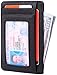Borgasets Slim Minimalist Wallet Front Pocket RFID Blocking Leather Credit Card Holder for Men Women