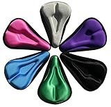Kamay's Gel Bike Seat Cover 3D Thicker Silicone Cushion Bicycle Seat Cover Extra Soft Bike Saddle Cover Cushion for Mountain Bike Seats and Indoor Spinning