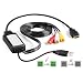 HDMI to RCA Cable Converts Digital HDMI Signal to Analog RCA/AV - Works w/TV/HDTV/Xbox 360/PC/DVD & More - All-in-One Converter Cable Saves You Money - HDMI to AV Converter primary