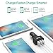 iXCC UL Certified 36W/7.2A 3 Port Car Charger, Fast Car Charger Adapter for iPhone 7s 6s Plus, USB Car Charging Ports for Galaxy S8+ S7 S6 Edge, iPad Pro Air mini, Note 5, LG, Nexus and More - Black