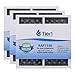 Tier1 LT120F Refrigerator Air Filter 3-pk | Replacement for LG LT120F, ADQ73214402, ADQ73214404, ADQ73214403, ADQ73334008, Kenmore Elite 46-9918, Fridge Air Filter