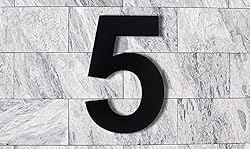 QT Modern House Number - EXTRA LARGE 10 Inch BLACK