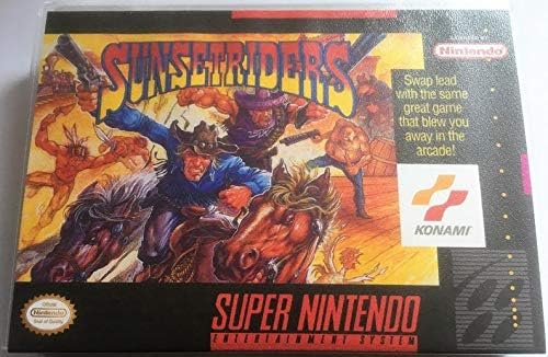 Sunset Riders (Super Nintendo, SNES) - Reproduction Video Game Cartridge with Universal Game Case and Glossy Manual