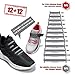 HOMAR No Tie Shoelaces for Kids Adults Stretch Elastic Tieless No Tie Shoe Laces
