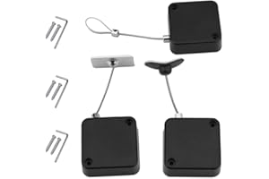 CFH-Allez Retractable Laptop Lock - Protect Your Device from Loss with A Steel Cable Lock and Adhesive! Combination Lock Security Steel Cable Lock for IPads, Tablets, Smartphones and Laptops.