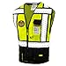 KwikSafety - Charlotte, NC - SPECIALIST Safety Vest [Multi-Use Pockets] Class 2 ANSI OSHA High Visibility Reflective Heavy Duty Solid Mesh HiVis Construction Surveyor Work Men/Black 2XL