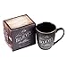 Christian Art Gifts Black Stoneware Coffee Mug with Gold Rim for Women and Men – 12 oz. Lead and Cadmium-free Coffee and Tea Mug with Inspirational Bible Verse: Whoever Believes In Him - John 3:16