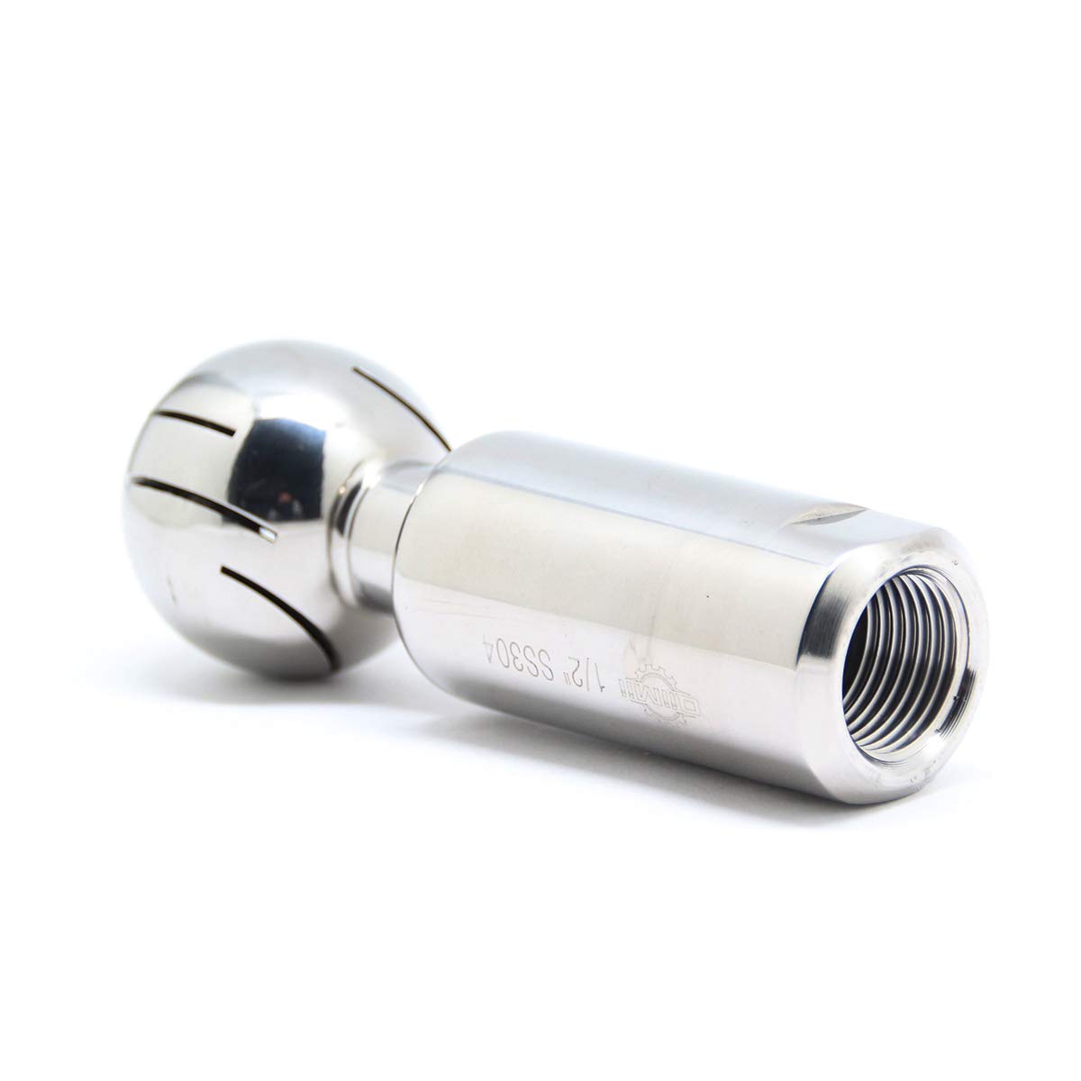 QiiMii BSP Stainless Steel 304 Rotary Tank Spray Cleaning Ball 1/2" Female Connection with Ball Dia 40mm and Cleaning Radius 0.5-1.5m