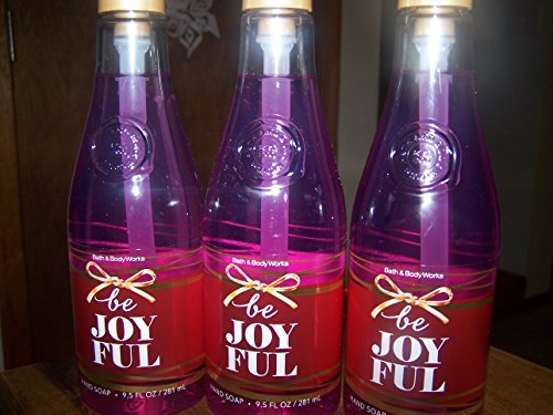 Lot of 3 Bath & Body Works Be Joyful Hand Soap 9.5 Fl Oz Each (Be Joyful) by Bath & Body Works
