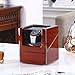 [New Style Rubber Wood] Love Nest Wood Automatic Single Watch Winder, Pure Handmade Watch Holder Winder with Automatic Japanese Mabuchi Motor, Rotator Watch Winder for Men（Power Included）